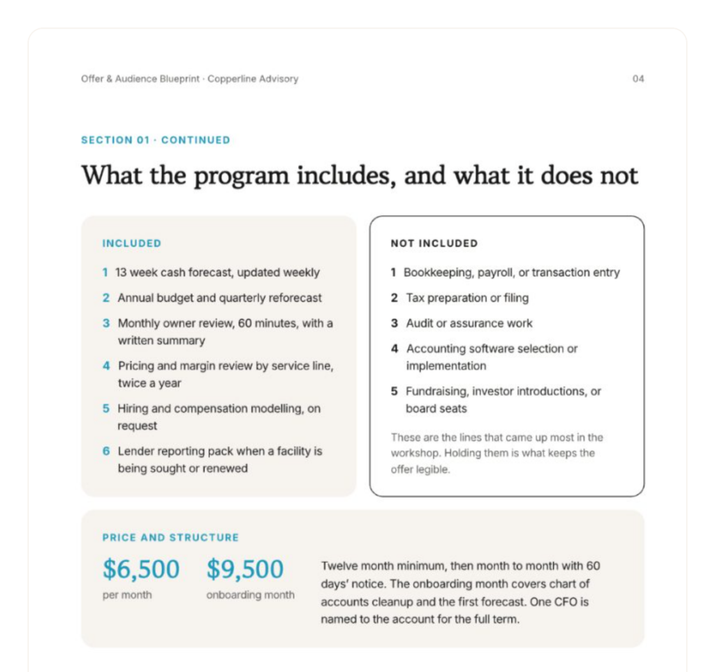 Offer & Audience Blueprint - Why This Work Comes First
